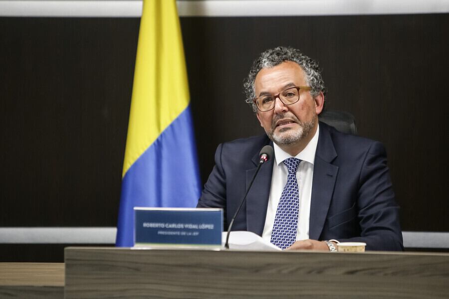 Presidente de la JEP, magistrado Roberto Carlos Vidal. Foto: Colprensa.