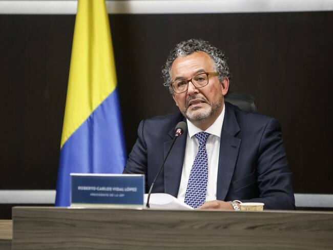 Presidente de la JEP, magistrado Roberto Carlos Vidal. Foto: Colprensa.