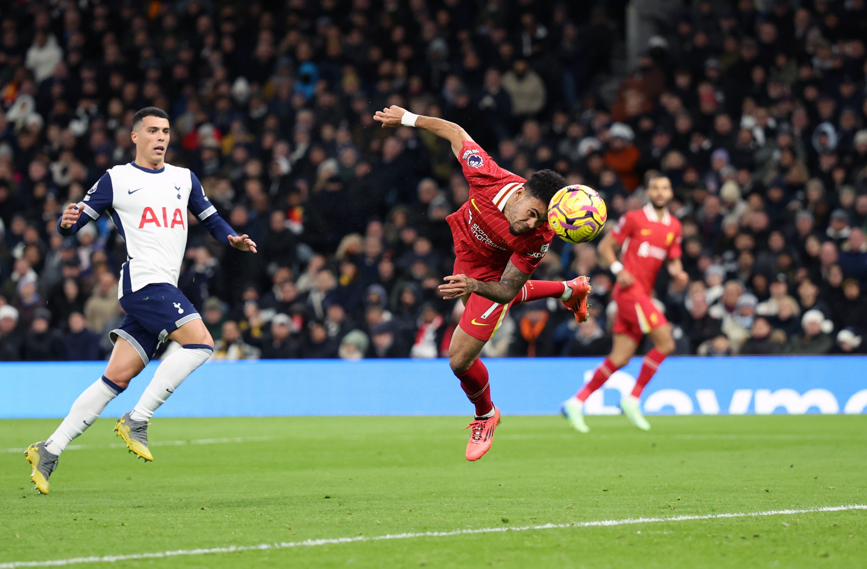 Luis Díaz viene de marcarle al Tottenham por la Liga Premier de Inglaterra. (Photo by Catherine Ivill - AMA/Getty Images)