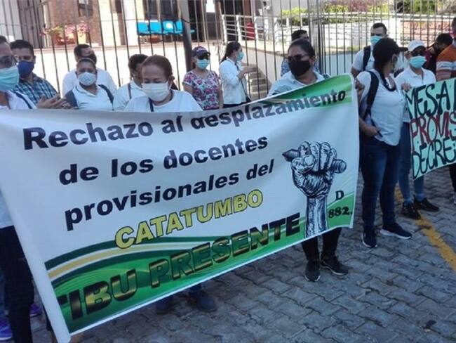 Docentes del Catatumbo proyectan nuevas protestas por crisis laboral. Foto: Cortesía