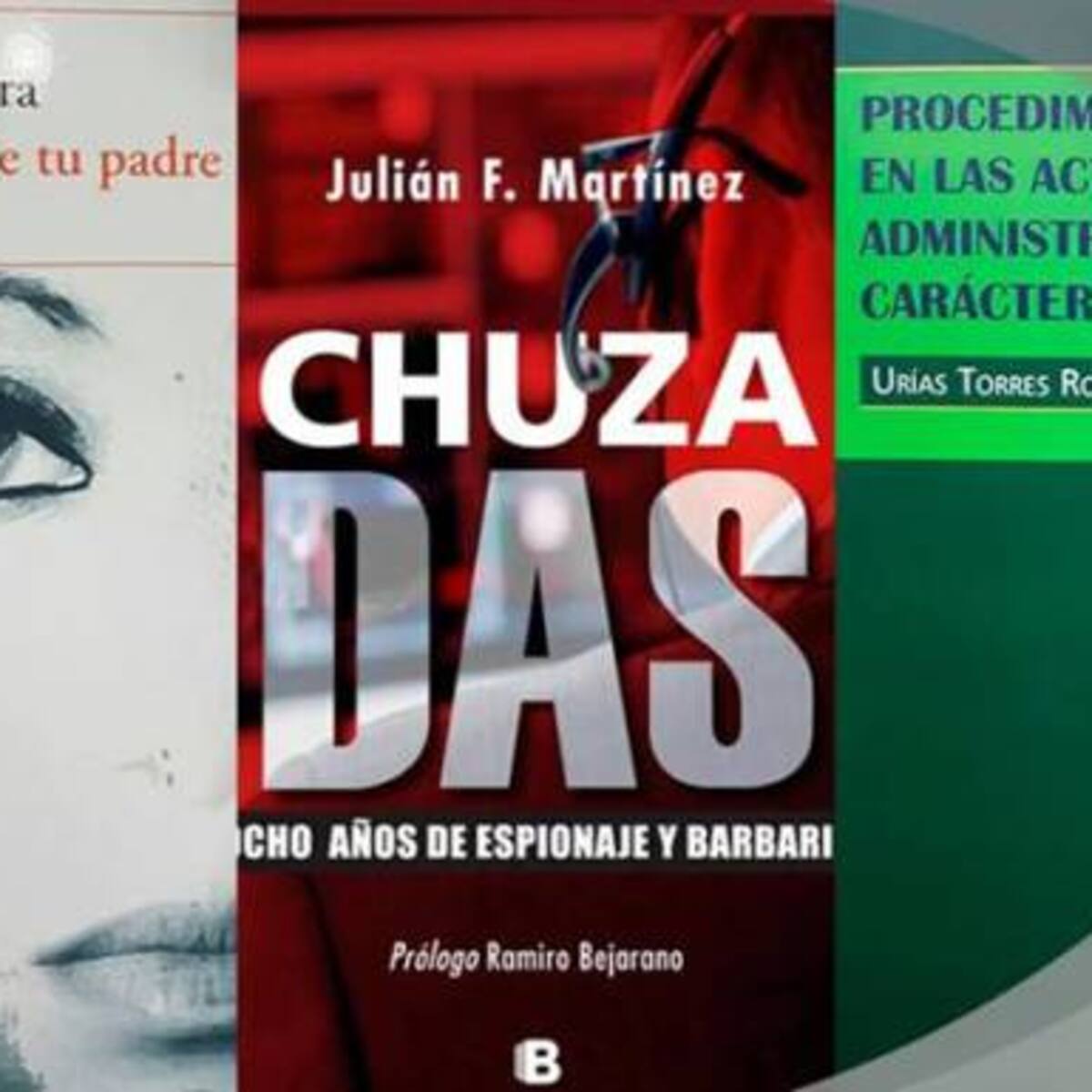 El periodista Julián F. Martínez, el escritor Urías Torres y Patricia Lara en El Club de Lectura
