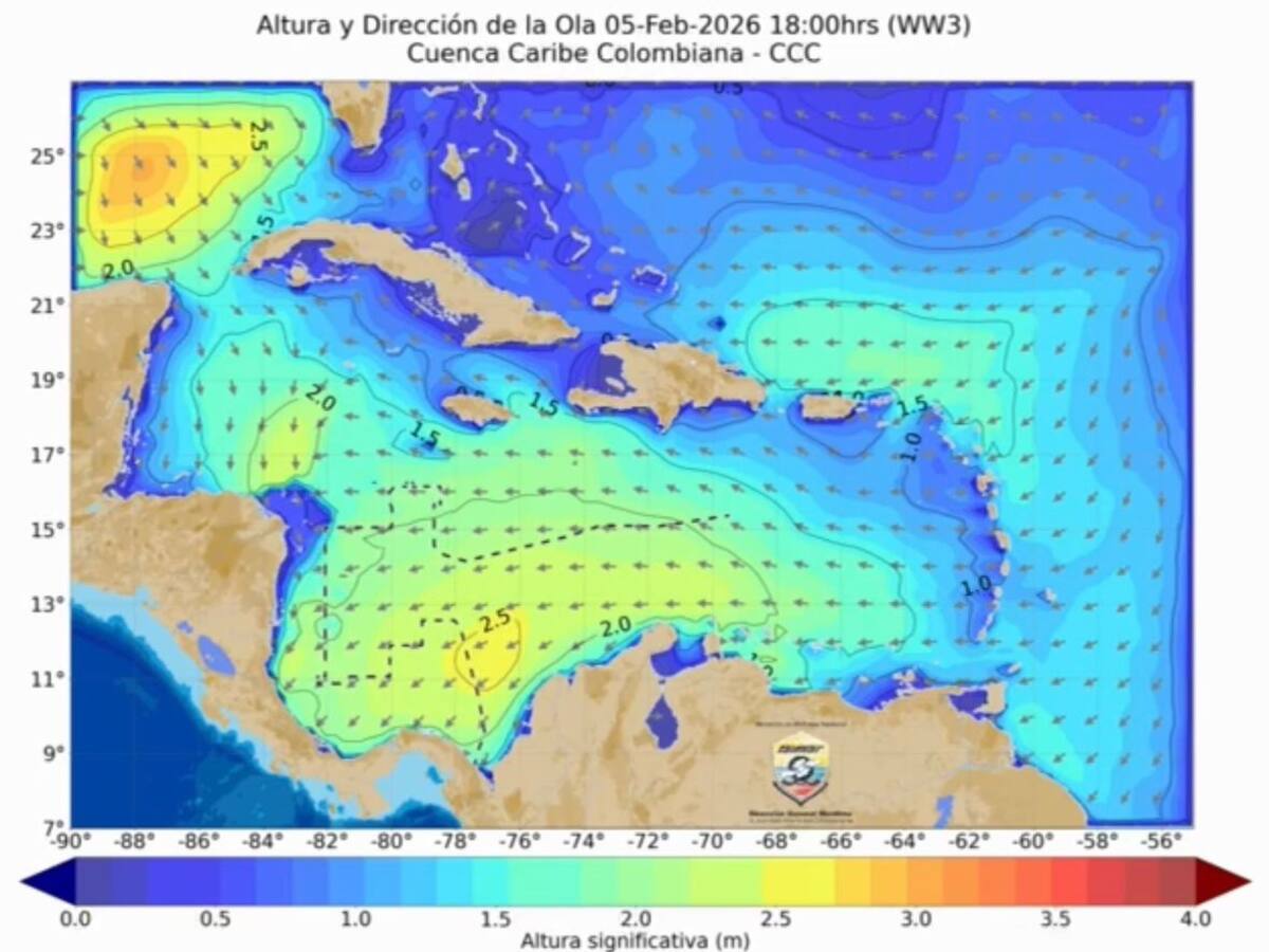 CIOH advierte condiciones adversas para este fin de semana en el Caribe