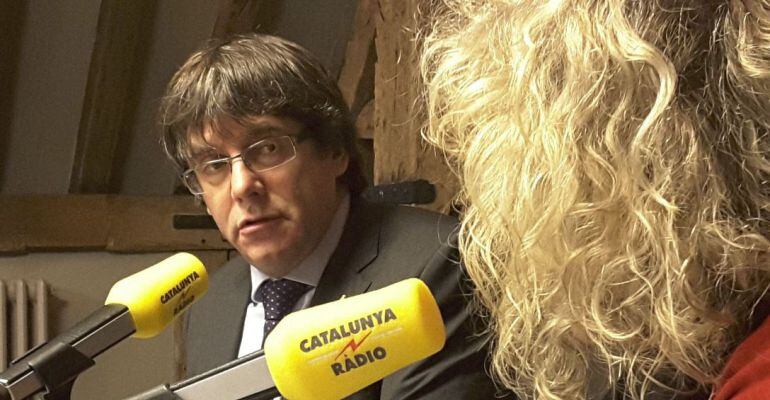 El expresidente Puigdemont entrevistado desde Bélgica