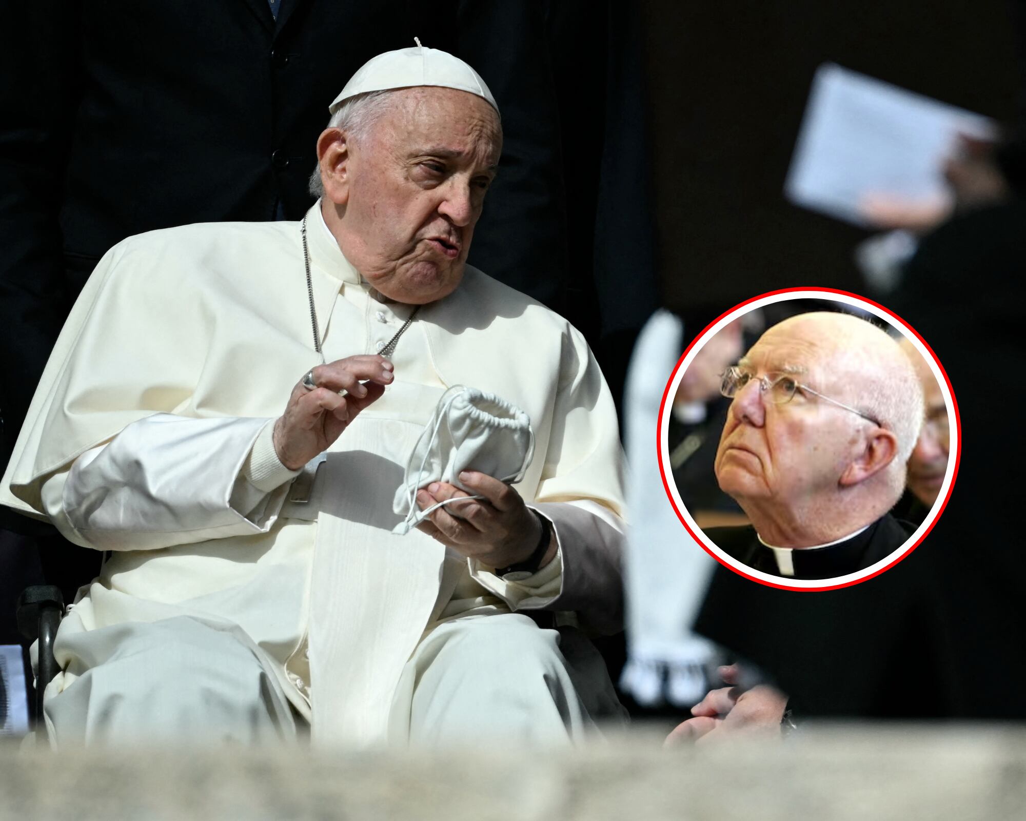 El papa Francisco (i) y el cardenal colombiano Pedro Rubiano Sáenz (d).
(Foto: Getty / Caracol Radio)