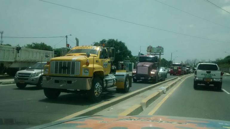 Vías de la capital de Atlántico.