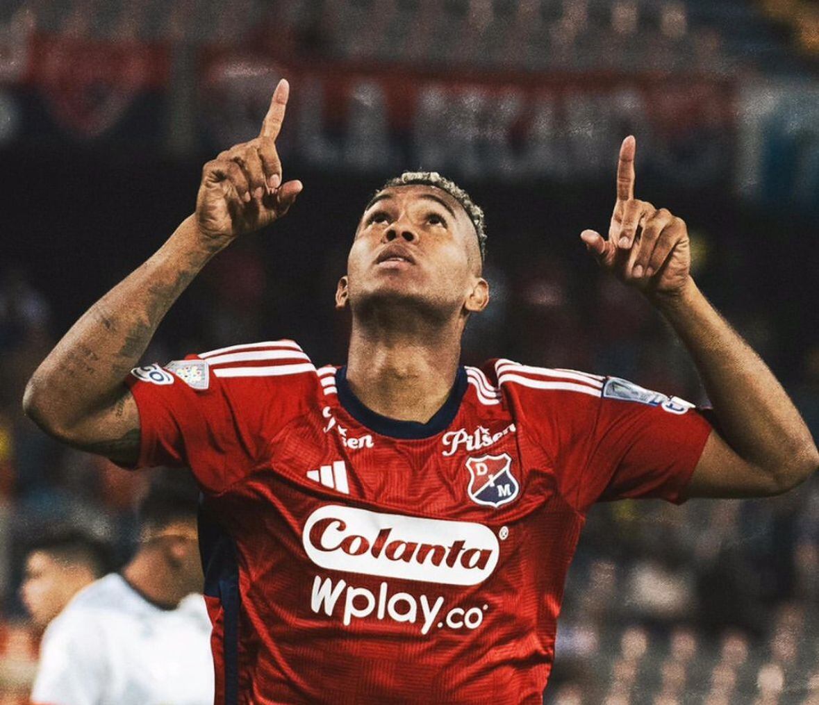 Diego Moreno celebra el primer gol del Medellín / Instagram: dimoficialcom.