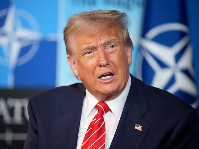 El presidente Donald Trump durante junio de 2025. FOTO: Andrew Harnik/Getty Images