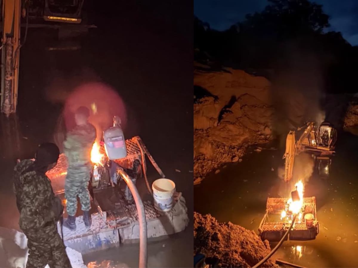 Destruyen unidad de minería ilegal de las disidencias de ‘Iván Mordisco’ en Chaparral, Tolima