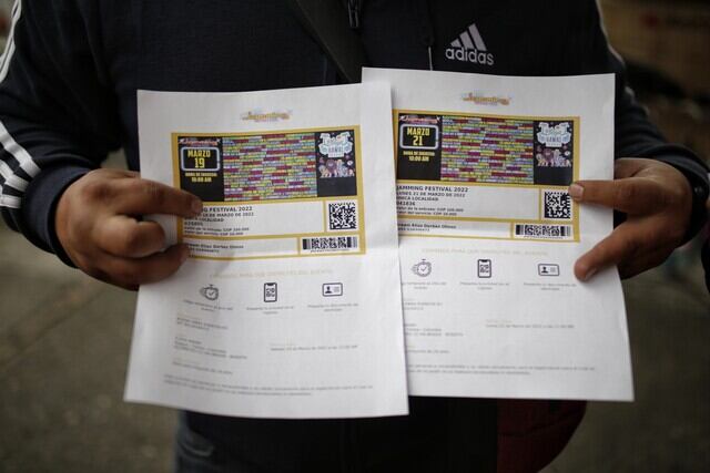 Boletas Jamming Festival 2022. Foto: Colprensa.