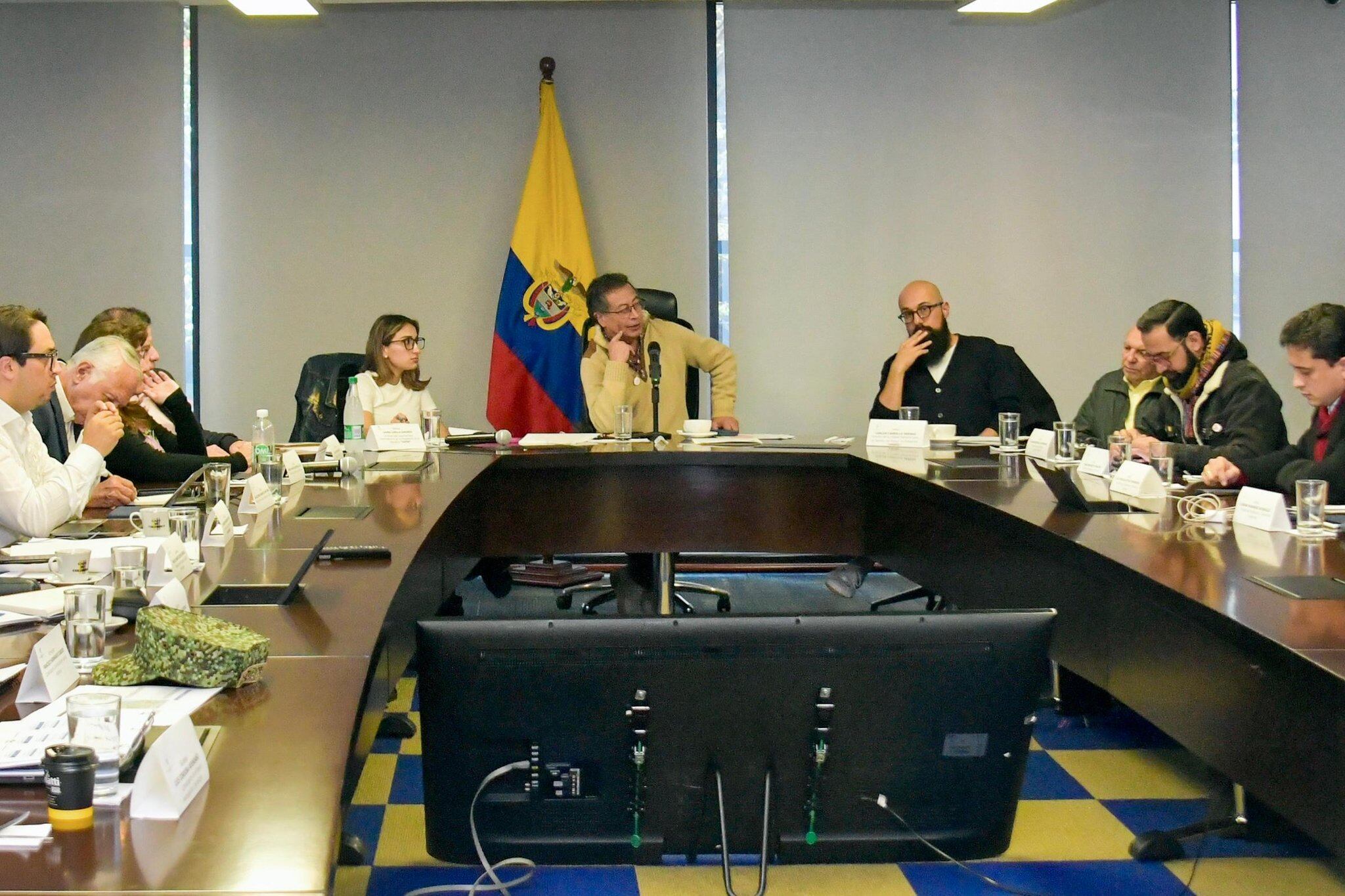 Puesto de Mando Unificado (PMU) sobre las medidas para atender las emergencias por lluvias. Foto: UNGRD