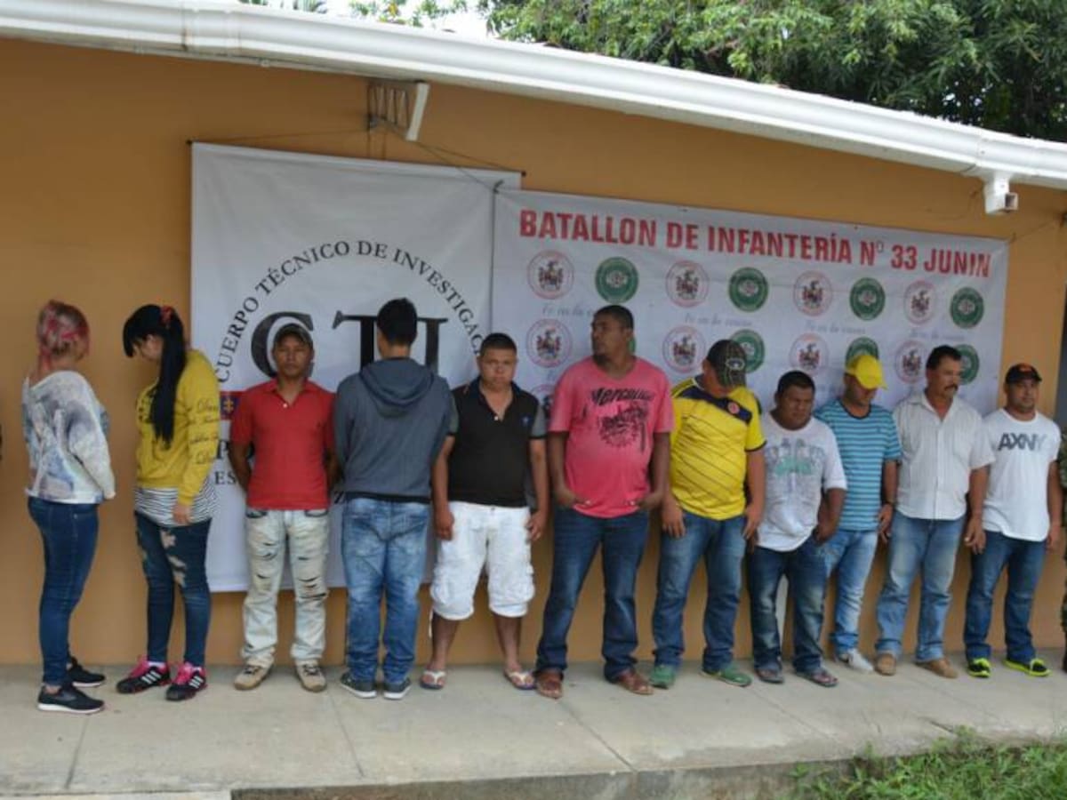 Ejército captura a 12 integrantes de bandas criminales en Zaragoza y San Pedro de Urabá