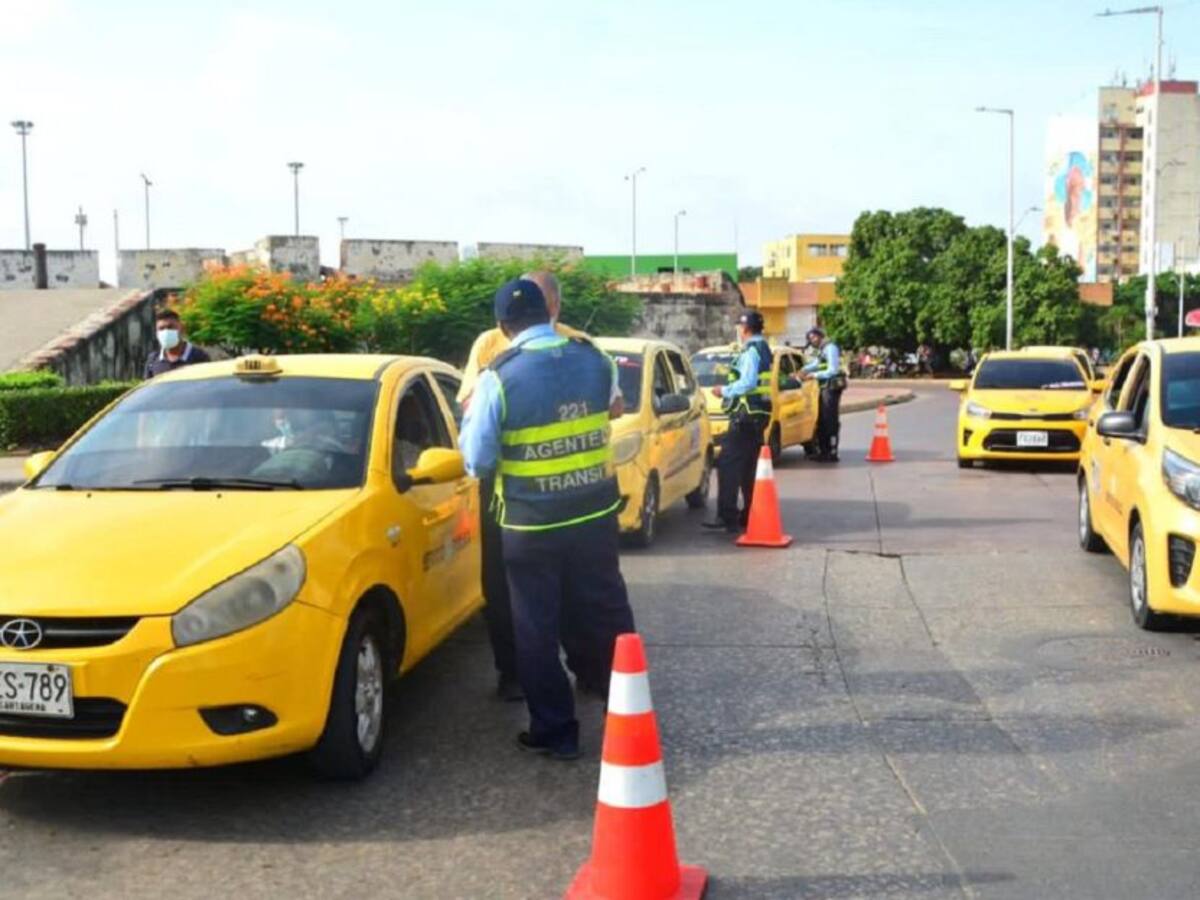 Nuevo pico y placa para taxis en Cartagena durante el mes de agosto