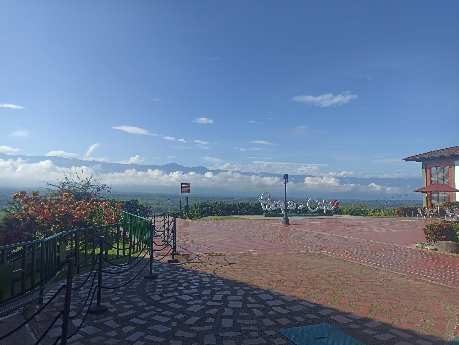Hermoso paisaje del Quindío desde el Parque del Café en Montenegro. Foto: Adrián Trejos
