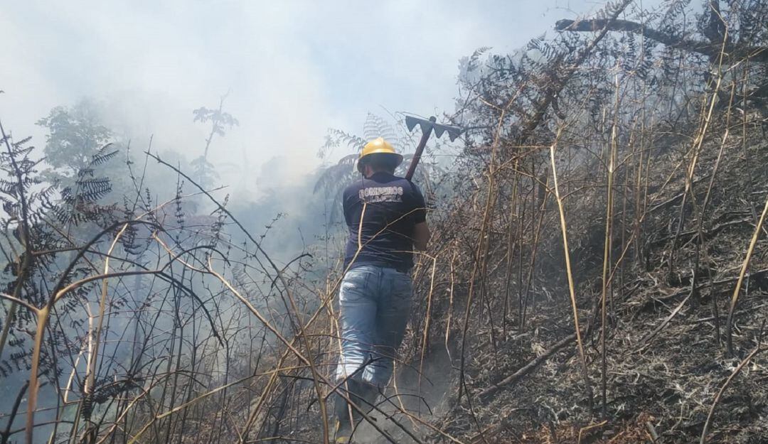 Incendio en zona rural de Marquetalia, Caldas