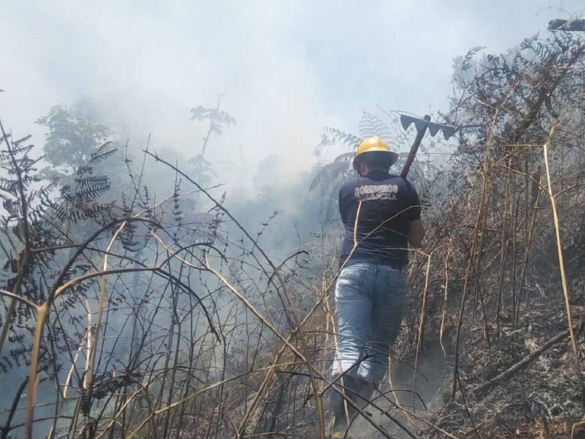 Se investigan causas de un incendio en Marquetalia