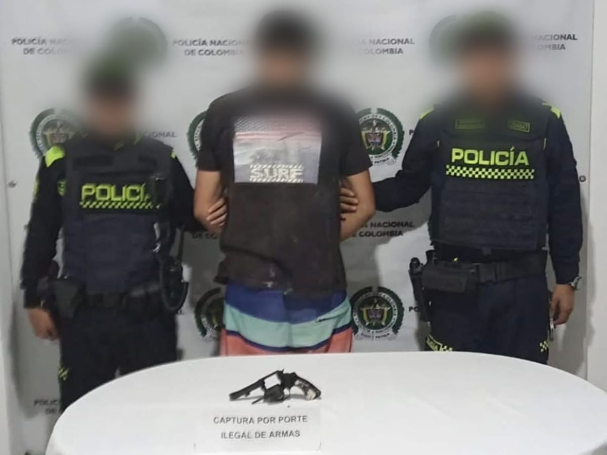 Enviaron a la cárcel a alias El Mono tras ser capturado con un revólver en Bolívar