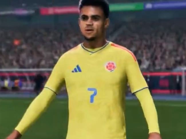 Luis Díaz en el EAFC26 con la Selección Colombia / EAFC.
