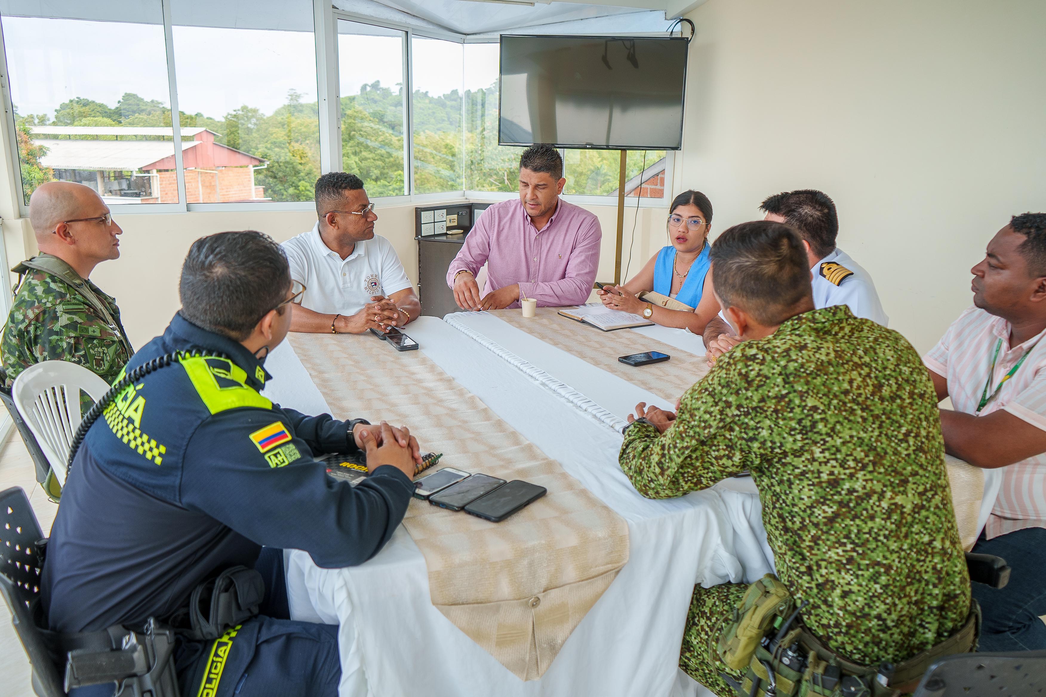 Reunión de autoridades en Tumaco- Foto: Gobernación de Nariño