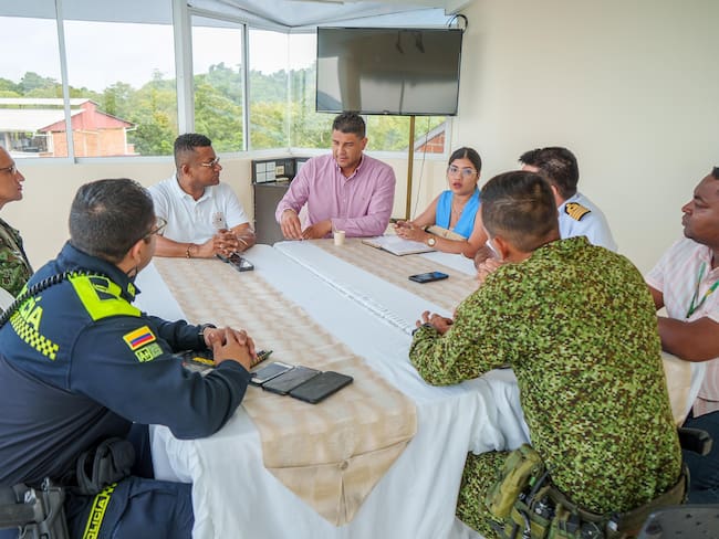 Reunión de autoridades en Tumaco- Foto: Gobernación de Nariño