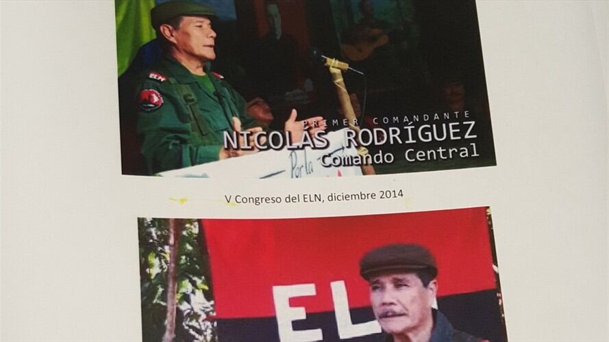 Expediente del Eln. Foto: Fiscalía General Nación.