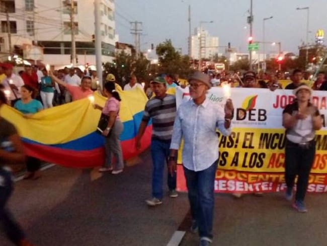 12 mil maestros saldrán a las calles este jueves en Cartagena y Bolívar