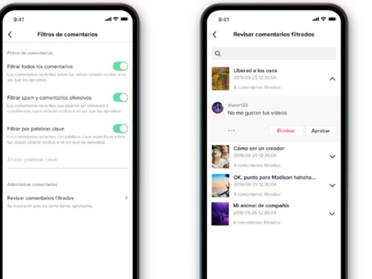 TikTok permitirá que usuarios filtren comentarios en sus publicaciones
