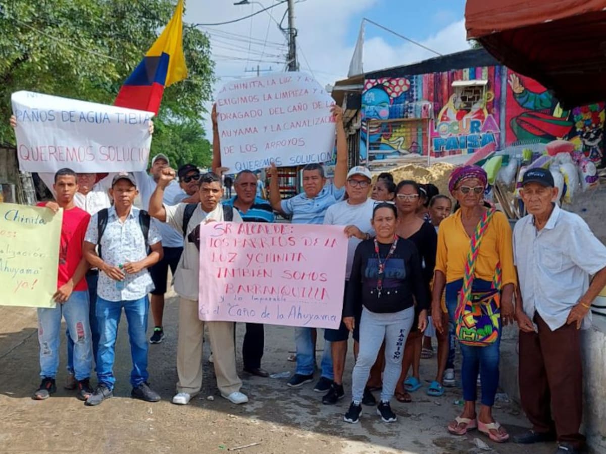 Damnificados del suroriente de Barranquilla protestaron para exigir obras