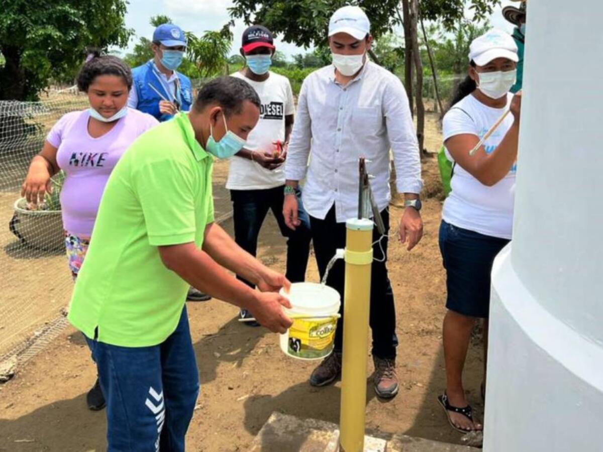57 familias recibieron soluciones de agua en Achí, sur de Bolívar