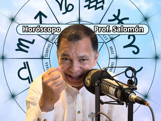 Él es el profesor Salomón, experto en la lectura del Horóscopo y el Tarot (Crédito: Profesor Salomón - Youtube) // De fondo: Imagen ilustrativa del horóscopo (crédito: Getty Images).