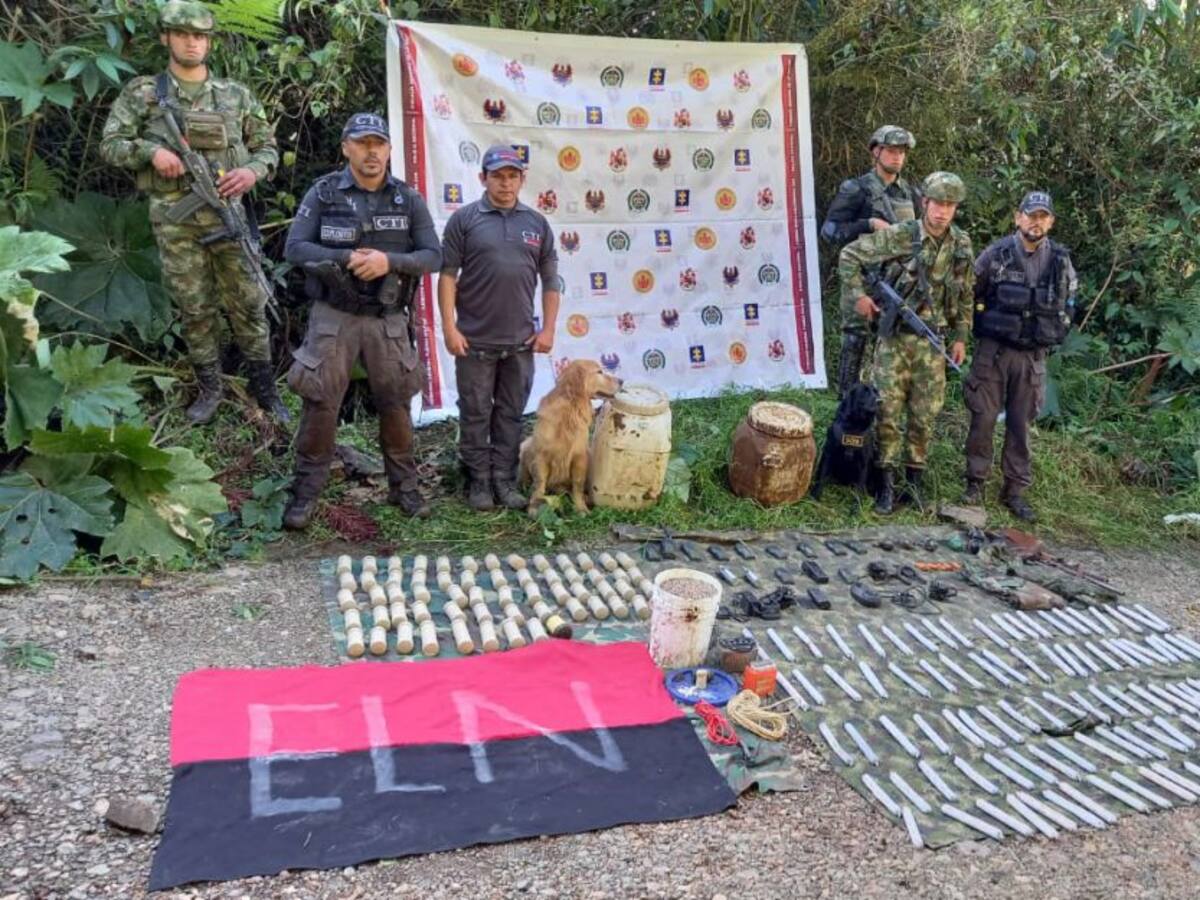 Ejército de Caldas ubicó deposito ilegal del ELN en Antioquia