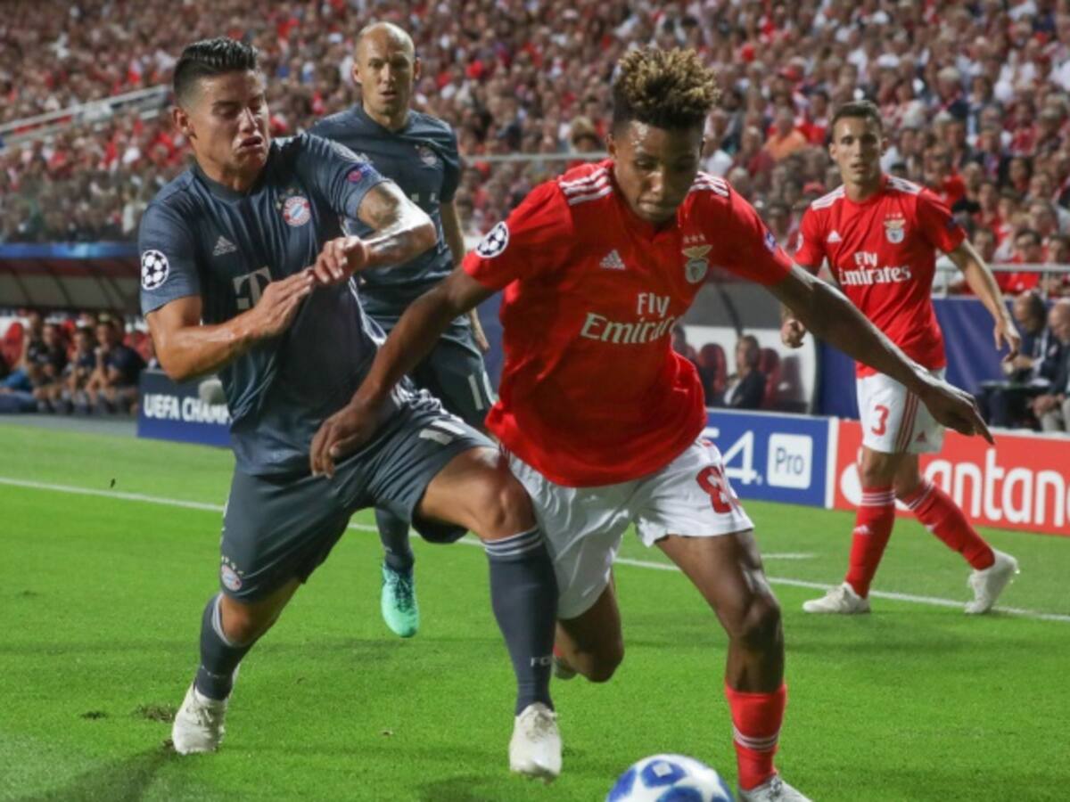 Destacada actuación de James en triunfo del Bayern en la Champions