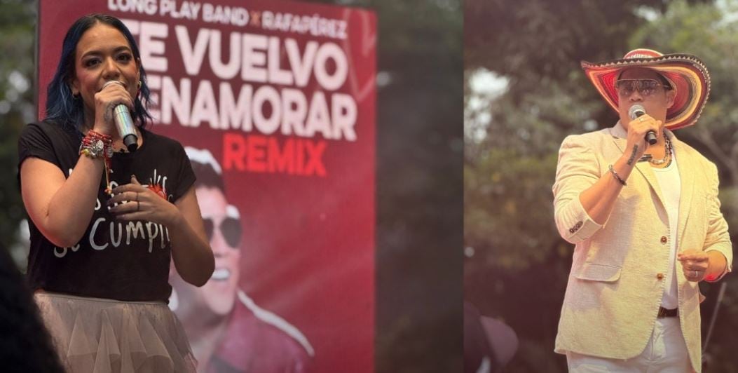 Lanzamiento de la canción Te vuelvo a enamorar, de Long Play Band Feat. Rafa Pérez, en Montería.