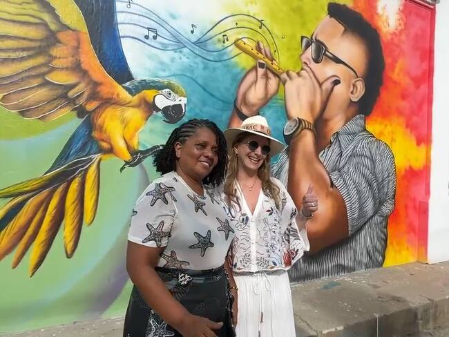 Mural hecho por talento Unibac, parte del paisaje momposino