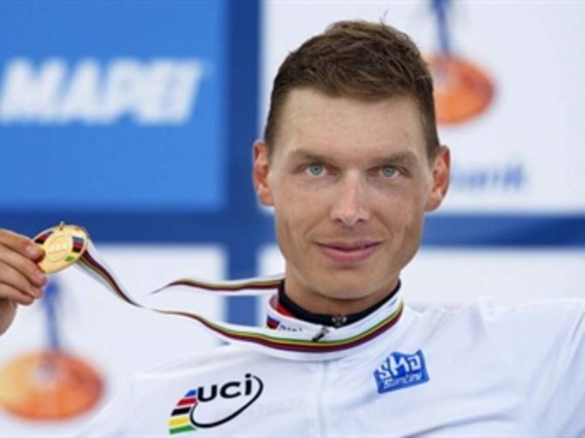 Tony Martin gana por tercera vez la contrarreloj en Mundiales de Ciclismo