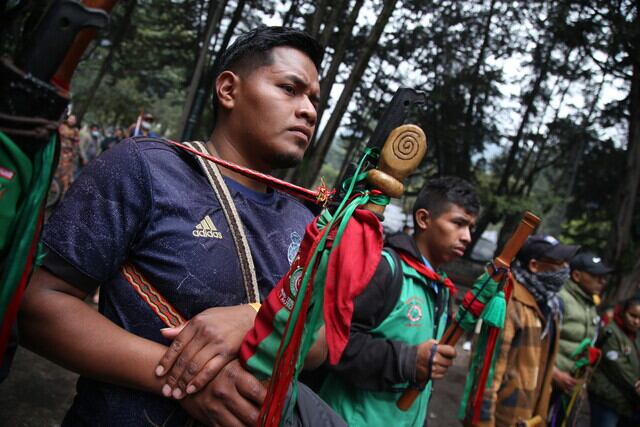 Integrantes del Consejo Regional Indígena del Cauca / Foto: Colprensa