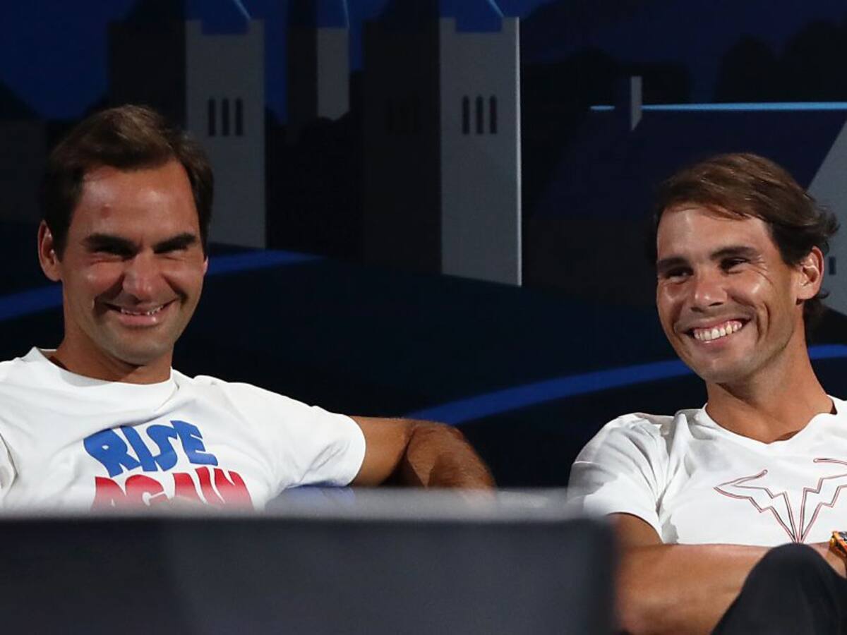 Roger Federer felicita a Rafael Nadal tras igualar su récord en Grand Slams