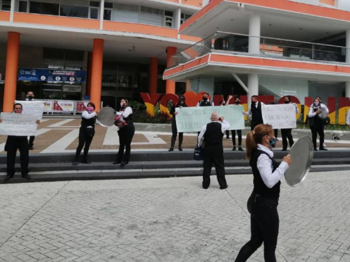 Meseros y casas de eventos se unen a plantón este jueves en Ibagué