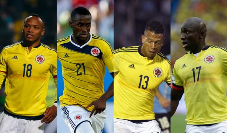 Camilo Zúñiga, Ka cjson Martínez, Fredy Guarín y Pablo Armero