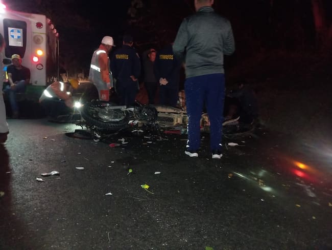 Accidente de transito en la vía hacia Timaná Huila