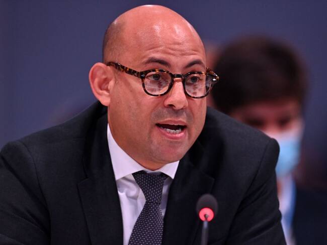 Simon Stiell (Photo by Ben STANSALL / AFP) (Photo by BEN STANSALL/AFP via Getty Images)