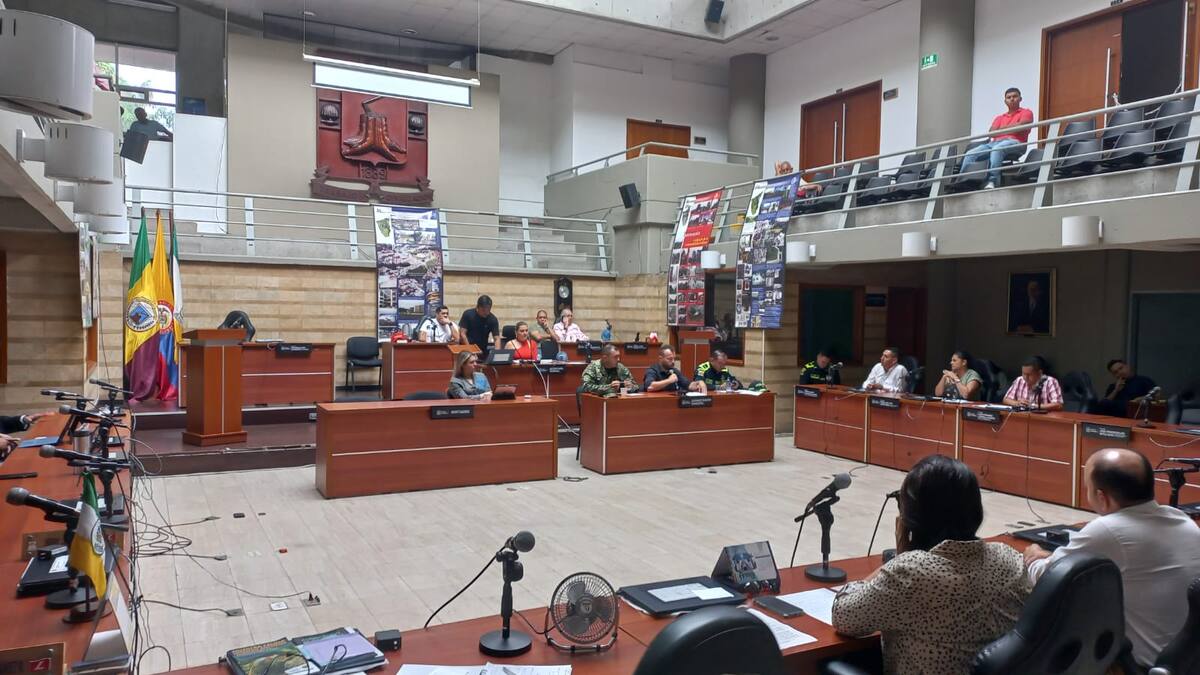 Informe debate seguridad en Concejo de Armenia