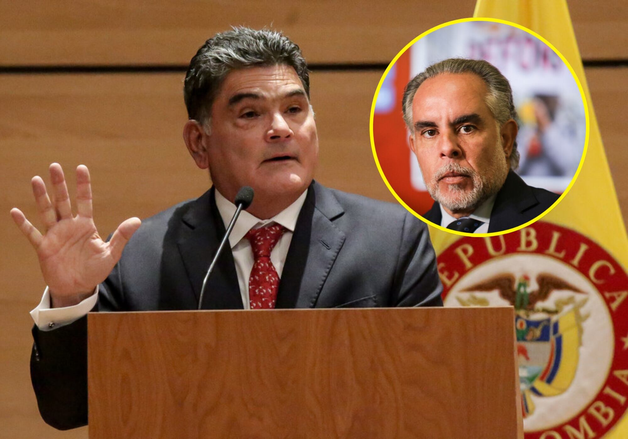 Gregorio Eljach y Armando Benedetti. Foto: Colprensa.