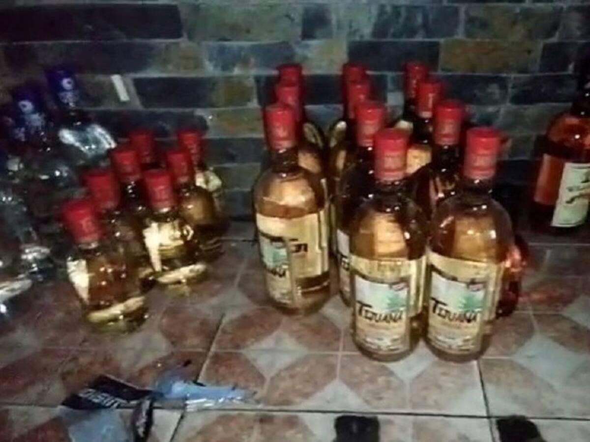 En Bello encontraron un acopio ilegal de licor adulterado