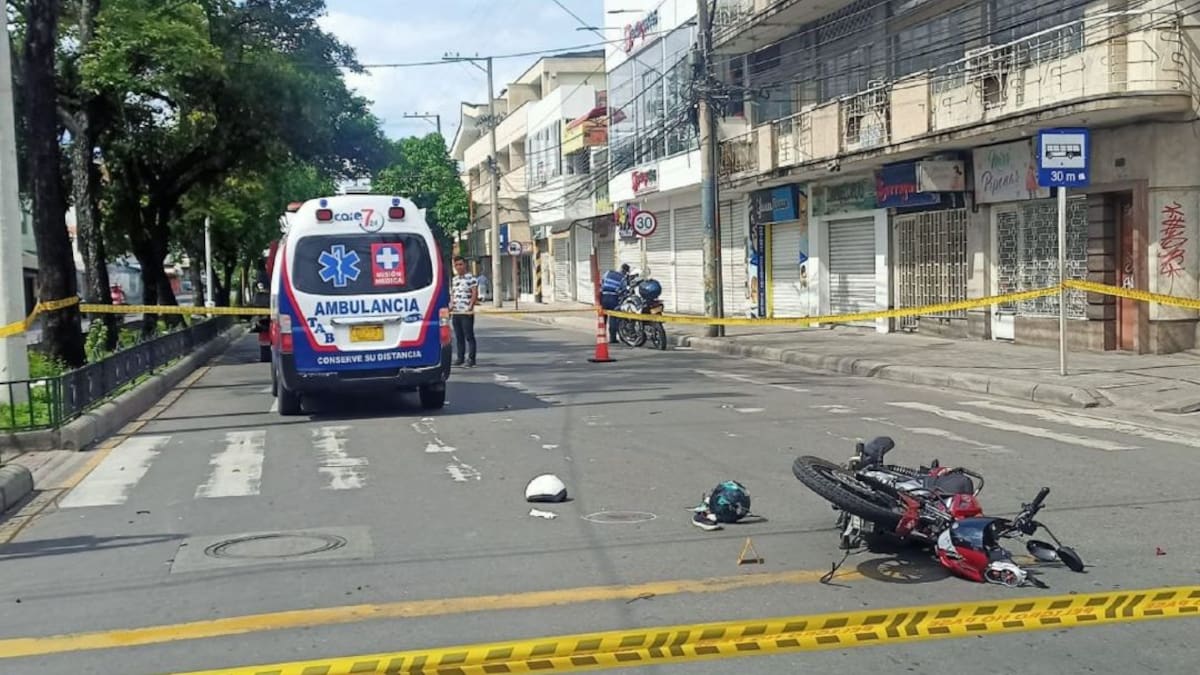 Motociclista murió arrollado por una ambulancia en Neiva