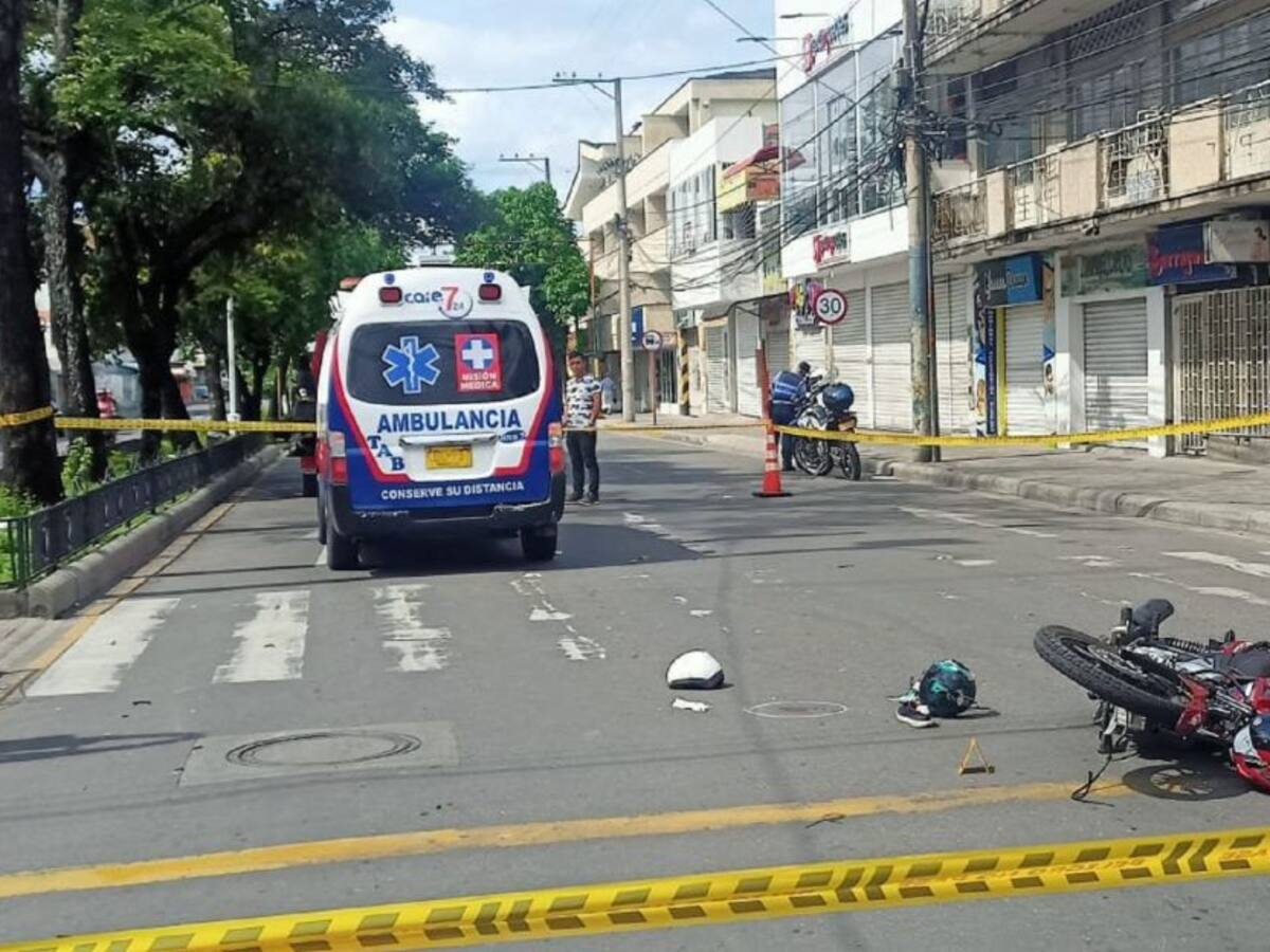 Motociclista murió arrollado por una ambulancia en Neiva