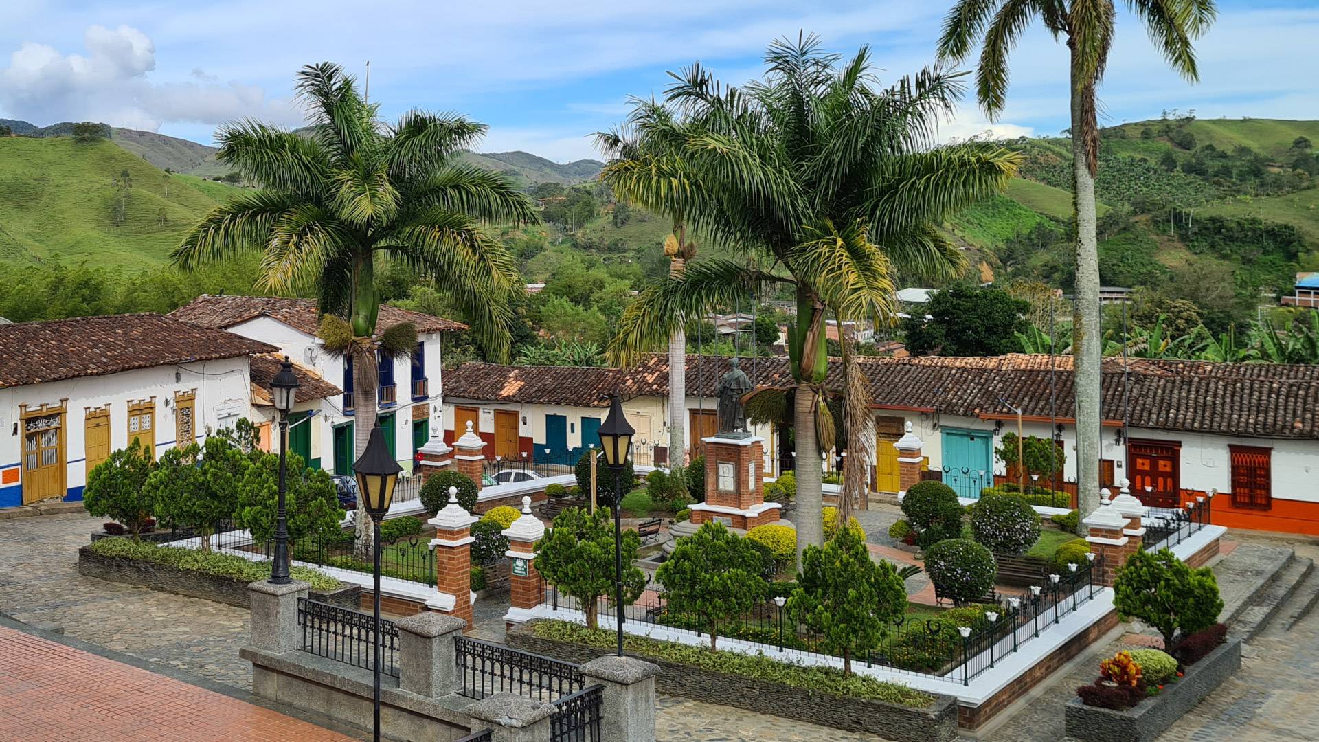 Parque principal de Concepción, Antioquia. Foto: Antioquia Es Mágica.