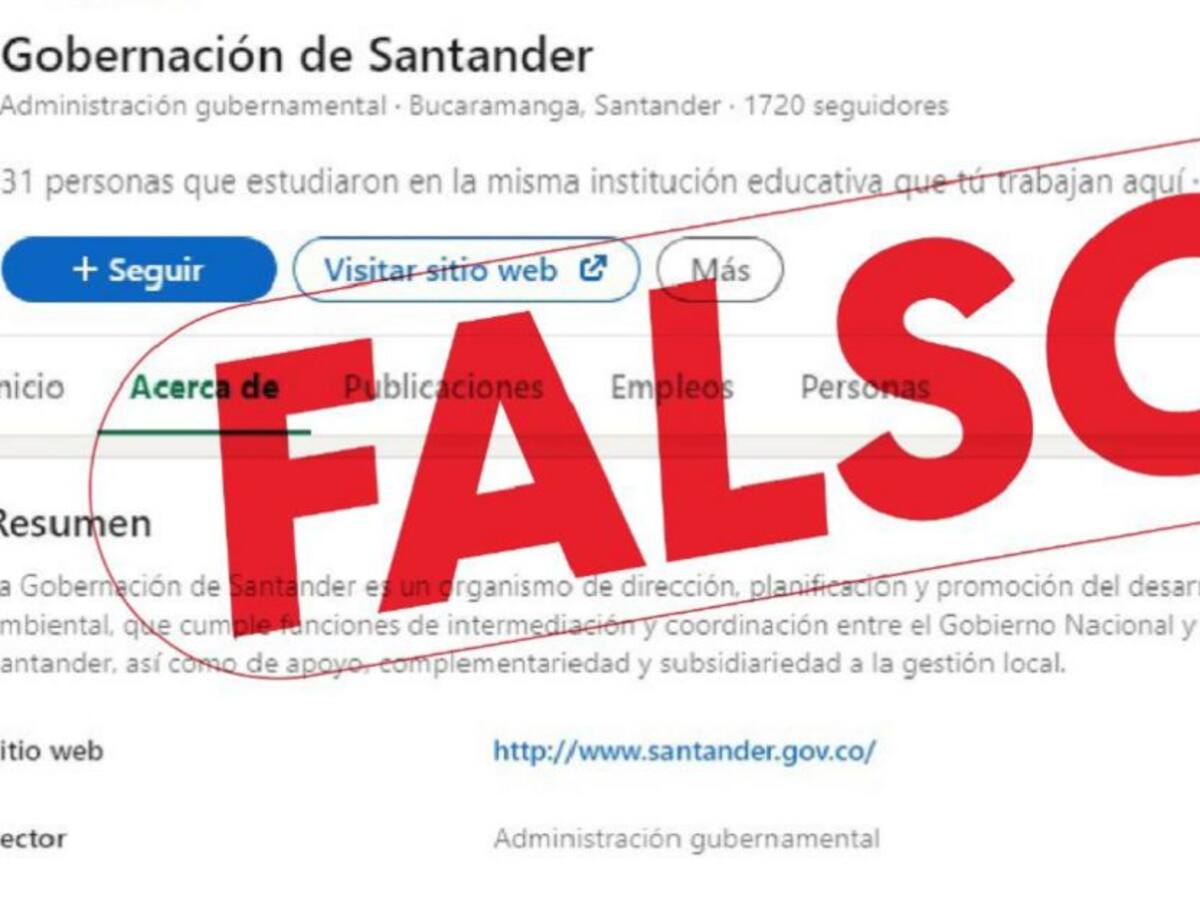 Gobernación advierte sobre una estafa que se está cometiendo a su nombre