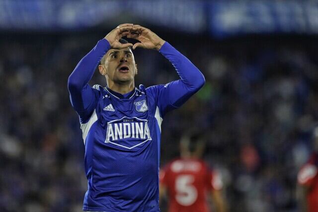 Bogotá. Junio 17 de 2023. Millonarios enfrenta a Medellín en juego válido por los cuadrangulares Fecha 6 de la Liga BetPlay en el estadio Nemesio Camacho el Campin. (Colprensa - Camila Diaz)