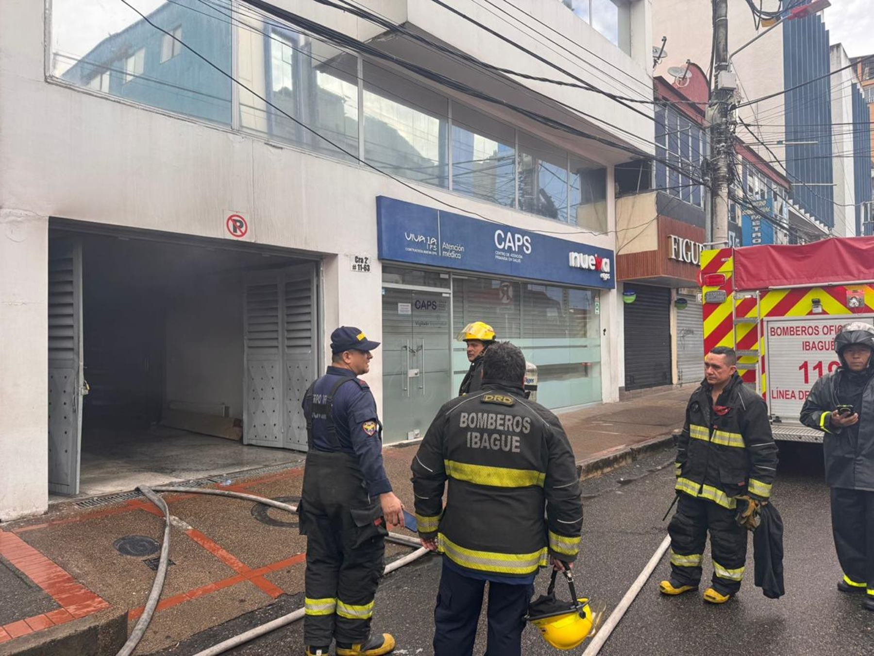 Incendio en la sede de la Nueva EPS en Ibagué