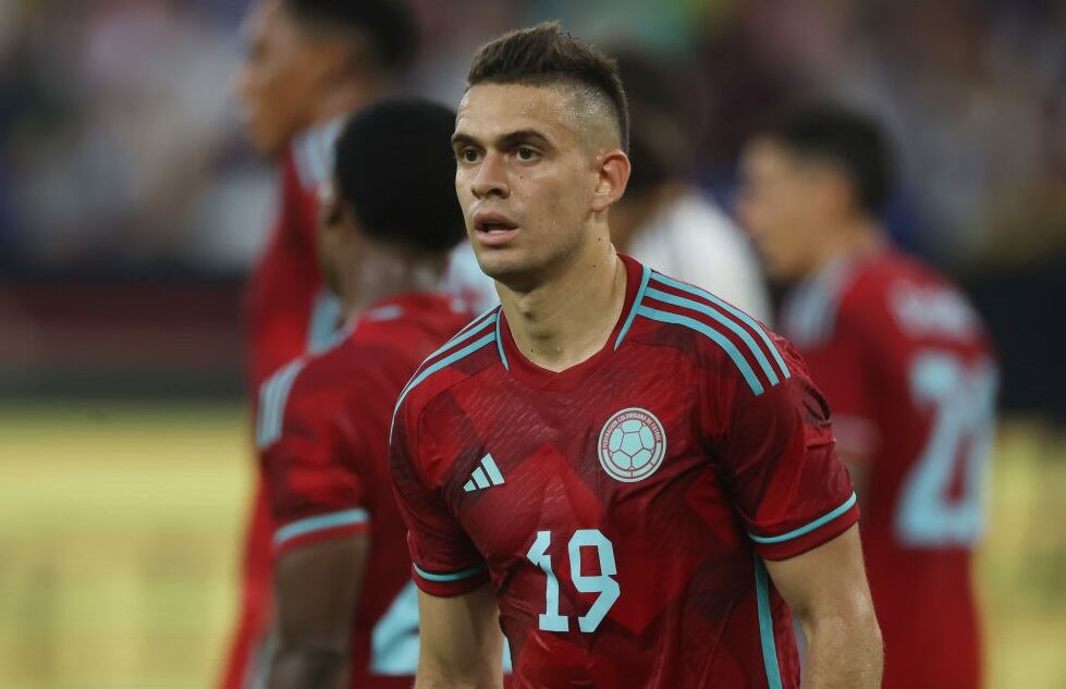 Rafael Santos Borré, delantero de la Selección Colombia (Photo by Alex Grimm/Getty Images)